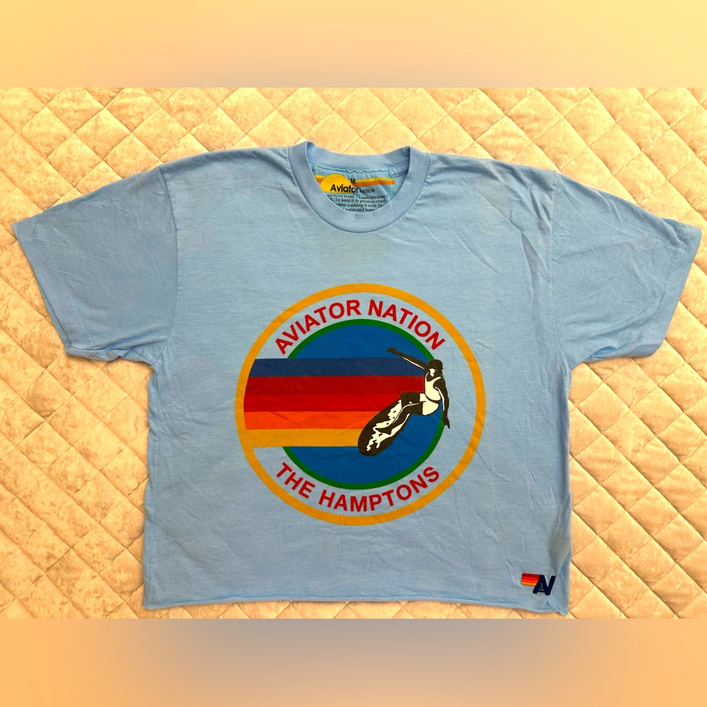 Aviator Nation Hampton Surf Boyfriend Tee